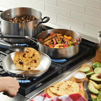 KitchenAid - 10 PC Brushed Stainless Steel Cookware Set - 71017-TF05