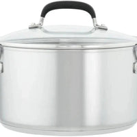 KitchenAid - 10 PC Brushed Stainless Steel Cookware Set - 71017-TF05