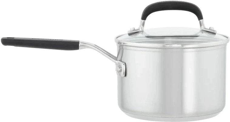 KitchenAid - 10 PC Brushed Stainless Steel Cookware Set - 71017-TF05