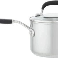 KitchenAid - 10 PC Brushed Stainless Steel Cookware Set - 71017-TF05