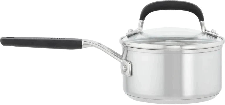 KitchenAid - 10 PC Brushed Stainless Steel Cookware Set - 71017-TF05