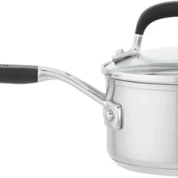 KitchenAid - 10 PC Brushed Stainless Steel Cookware Set - 71017-TF05