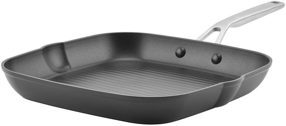 KitchenAid - 11.25" Hard Anodized Induction Nonstick Grill Pan 29cm - 80126