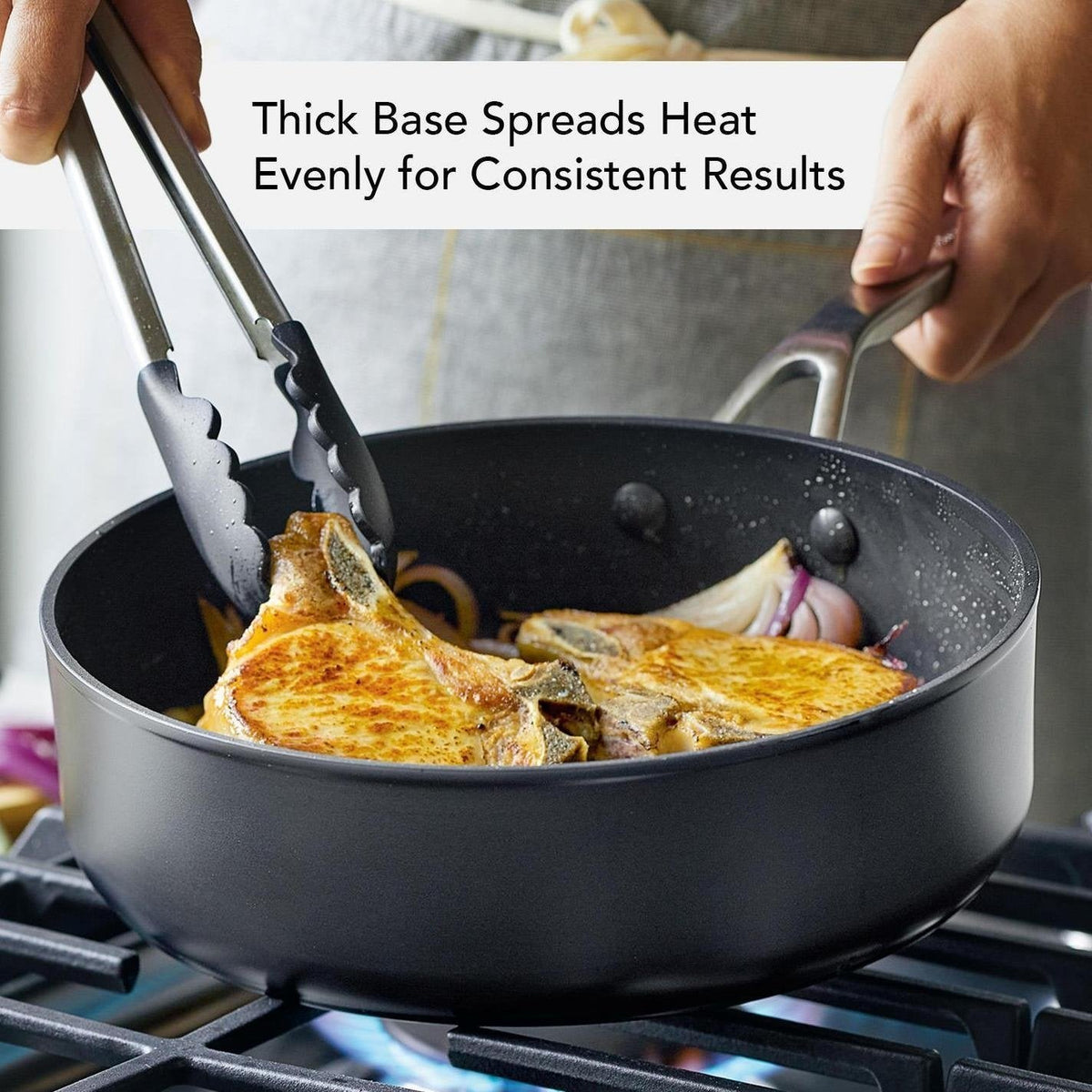 KitchenAid - 12.25" Hard Anodized Induction Nonstick Frying Pan with Lid 31cm - 80123-TF05 - DISCONTINUED