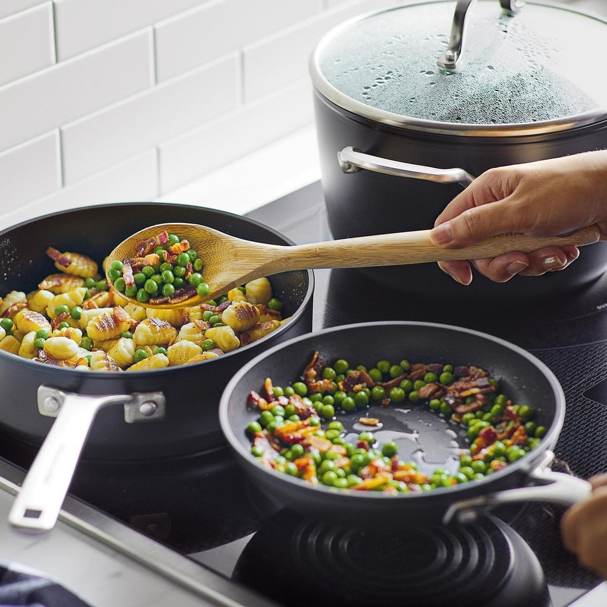 KitchenAid - 12.25" Hard Anodized Induction Nonstick Frying Pan with Lid 31cm - 80123-TF05 - DISCONTINUED