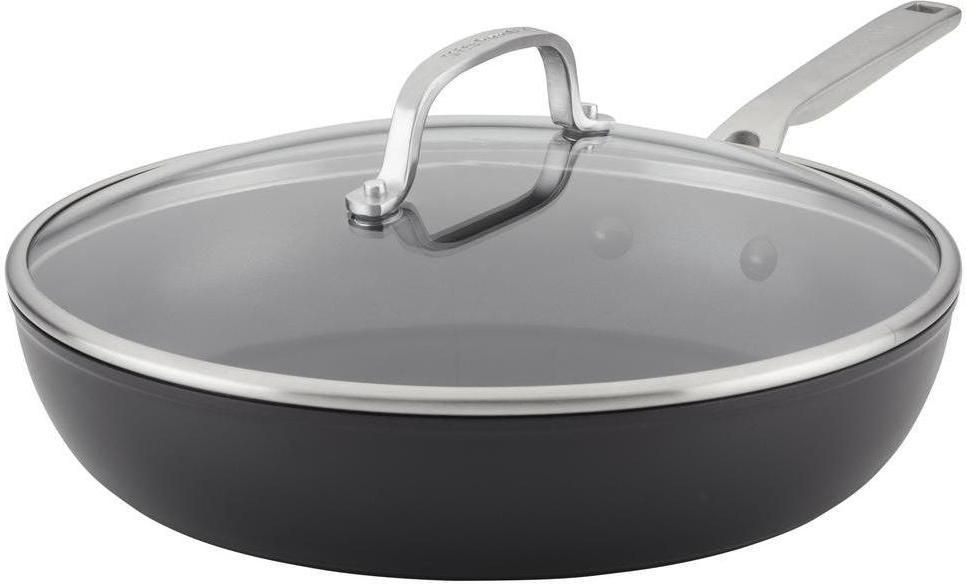 KitchenAid - 12.25" Hard Anodized Induction Nonstick Frying Pan with Lid 31cm - 80123-TF05 - DISCONTINUED