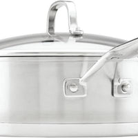 KitchenAid - 4.5 QT 3-Ply Brushed Stainless Steel Saute Pan - 71027