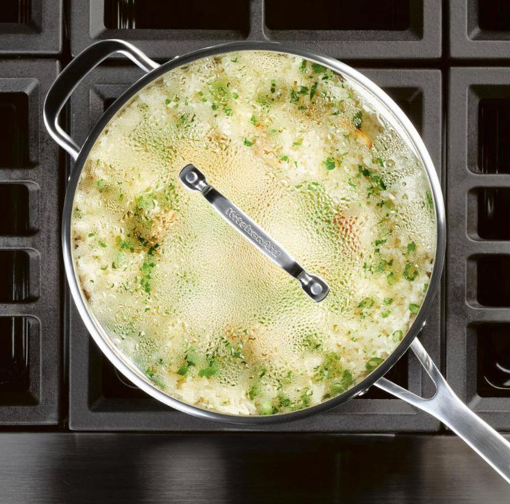 KitchenAid - 4.5 QT 3-Ply Brushed Stainless Steel Saute Pan - 71027