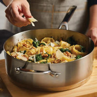 KitchenAid - 4.5 QT 3-Ply Brushed Stainless Steel Saute Pan - 71027