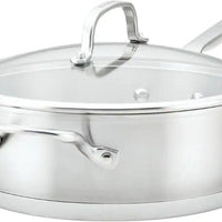 KitchenAid - 4.5 QT 3-Ply Brushed Stainless Steel Saute Pan - 71027