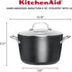 KitchenAid - 8 QT Hard Anodized Induction Nonstick Stock Pot with Lid 7.6L - 80128