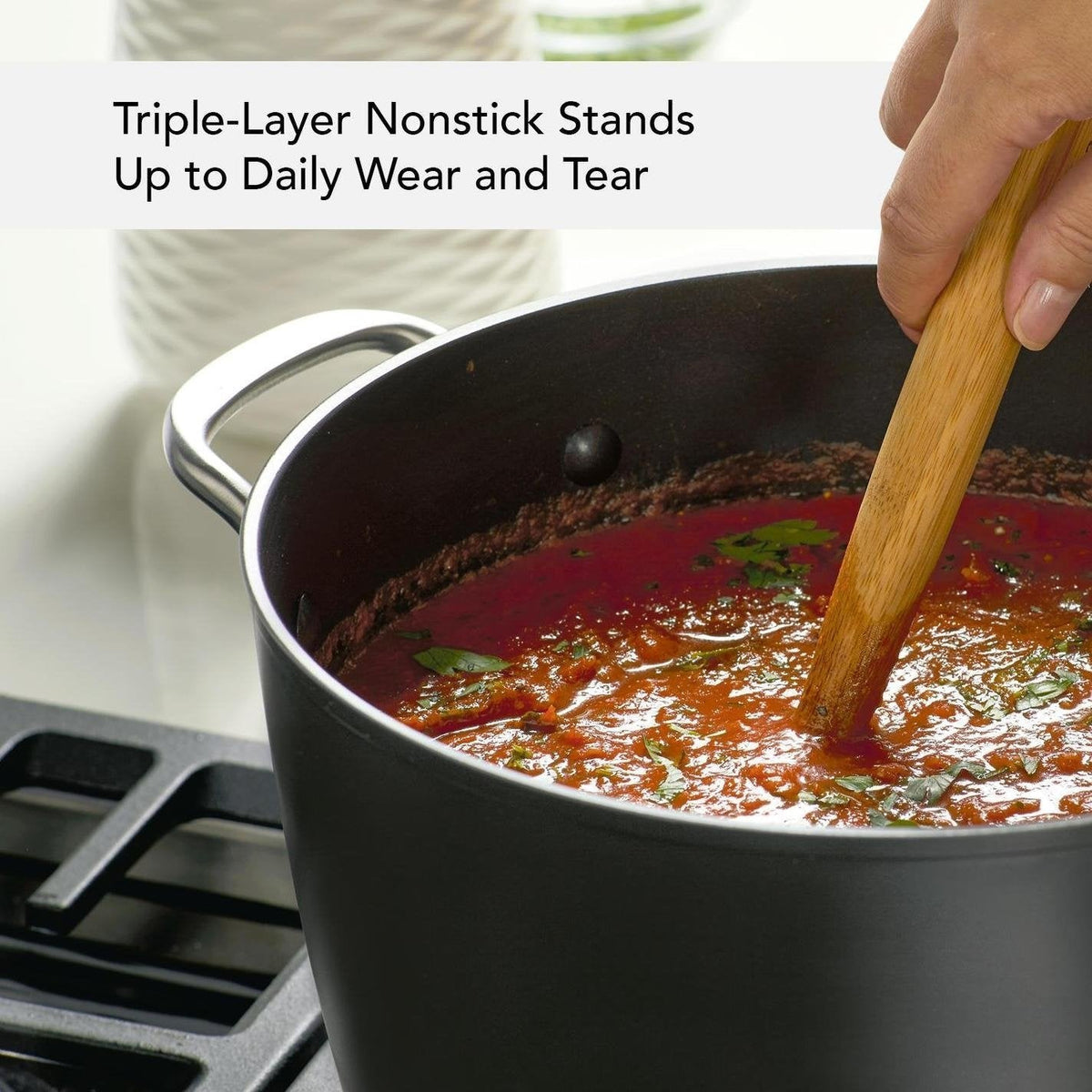 KitchenAid - 8 QT Hard Anodized Induction Nonstick Stock Pot with Lid 7.6L - 80128