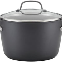 KitchenAid - 8 QT Hard Anodized Induction Nonstick Stock Pot with Lid 7.6L - 80128