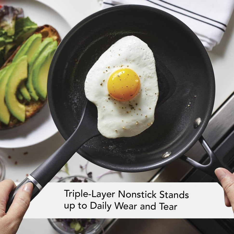 KitchenAid - 8.25" 5-Ply Clad Polished Stainless Steel Nonstick Frying Pan - 30004