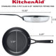 KitchenAid - 8.25" 5-Ply Clad Polished Stainless Steel Nonstick Frying Pan - 30004