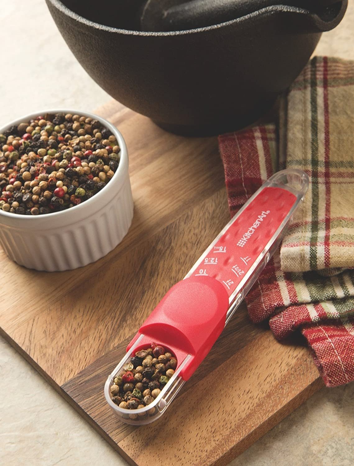 Kitchenart - Red Adjust-A-Tablespoon & Adjust-A-Teaspoon Set - 74437