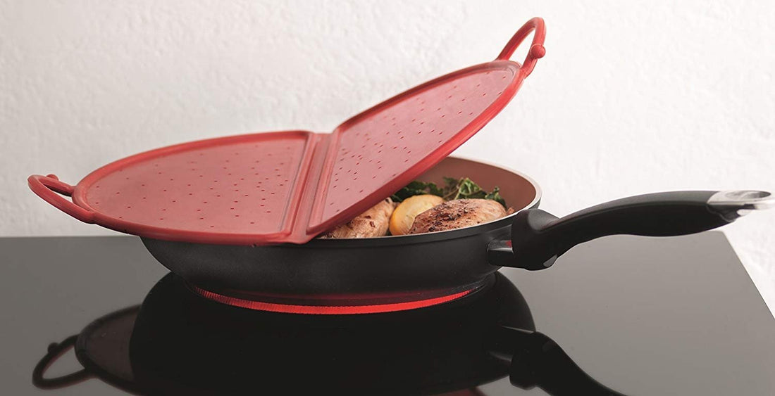 Kuhn Rikon - 12" Foldable Silicone Splatter Guard Black - KR-20167