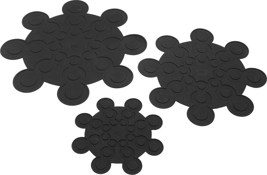 Kuhn Rikon - Pack of 3 Pan & Dish Protectors Black - KR-20038