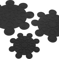 Kuhn Rikon - Pack of 3 Pan & Dish Protectors Black - KR-20038