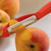 Kuhn Rikon - Serrated Piranha Swivel Peeler Red - 26922