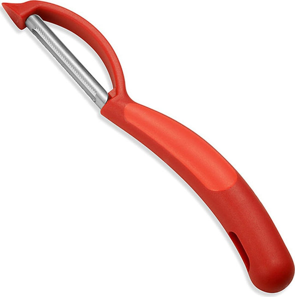 Kuhn Rikon - Serrated Piranha Swivel Peeler Red - 26922