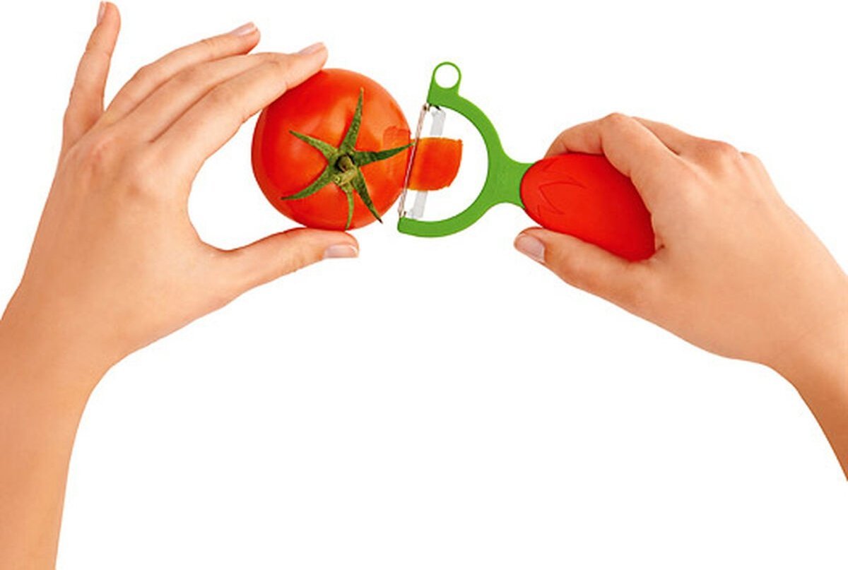 Kuhn Rikon - Tomato-Shaped Serrated Peeler - KR-20402 - DISCONTINUED