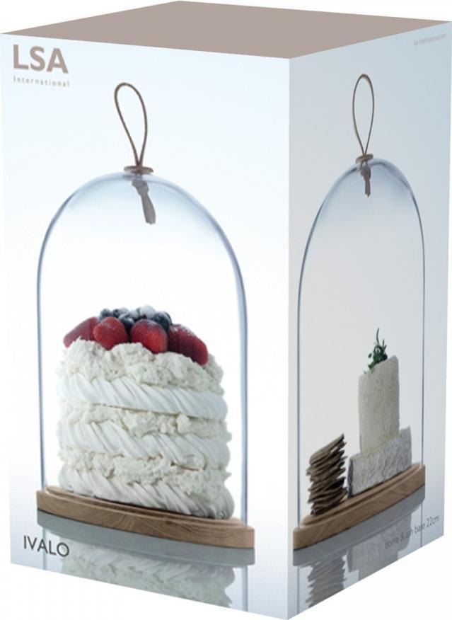 LSA International - 11.8" Ivalo Clear Dome & Ash Base - LG1048-21-301