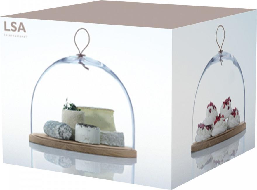 LSA International - 9" Ivalo Clear Dome & Ash Base - LG1048-31-301