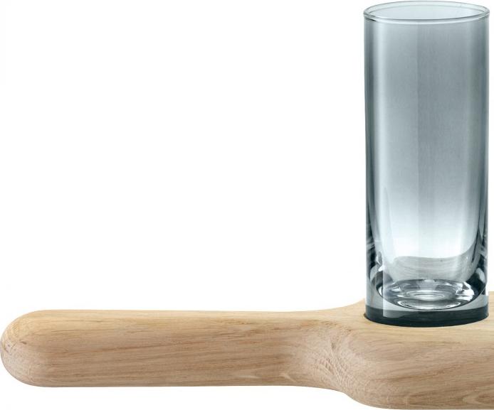 LSA International - Assorted Colors Vodka Set & Oak Paddle - LG1049-03-666