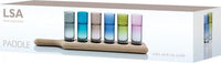 LSA International - Assorted Colors Vodka Set & Oak Paddle - LG1049-03-666