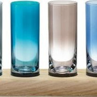 LSA International - Assorted Colors Vodka Set & Oak Paddle - LG1049-03-666