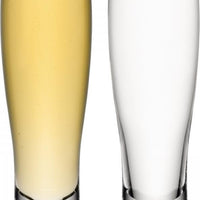 LSA International - Bar, Pack of 2 Clear Lager Glasses - LG1025-20-991