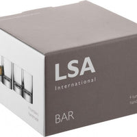 LSA International - Bar, Pack of 4 Clear Tumblers - LG068-10-991