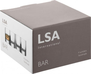 LSA International - Bar Set Of 4 Clear Tumblers - LG068-10-991