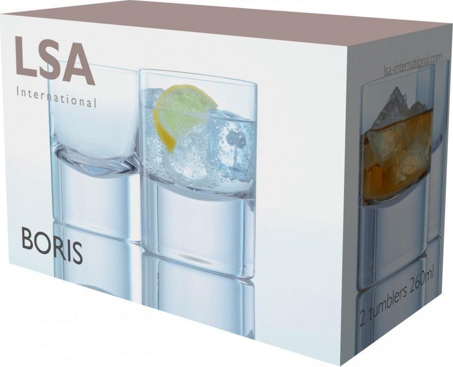LSA International - Boris, Pack of 2 Clear Tumblers - LG008-09-992