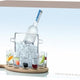 LSA International - Clear Vodka Serving Set & Oak Paddle - LG1124-00-301