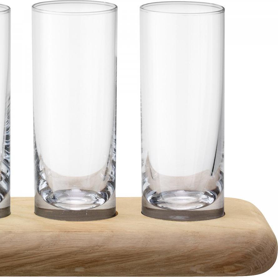 LSA International - Clear Vodka Set & Oak Paddle - LG1049-03-301
