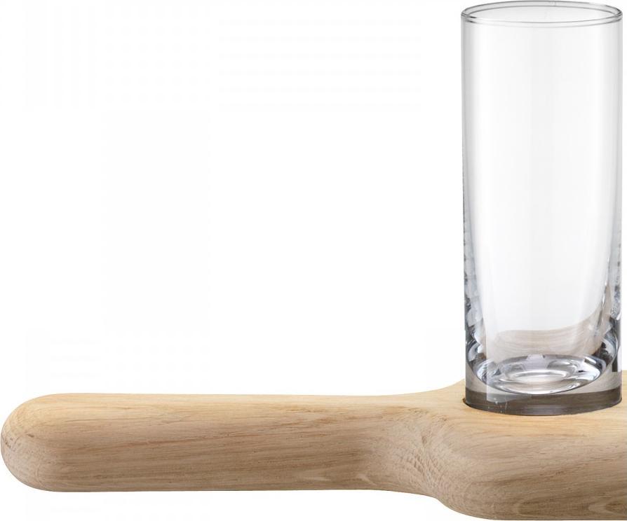 LSA International - Clear Vodka Set & Oak Paddle - LG1049-03-301