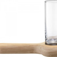 LSA International - Clear Vodka Set & Oak Paddle - LG1049-03-301