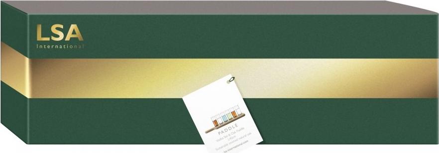 LSA International - Clear Vodka Set & Oak Paddle - LG1049-03-301