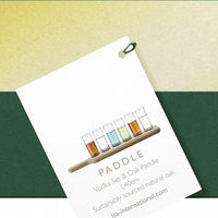 LSA International - Clear Vodka Set & Oak Paddle - LG1049-03-301