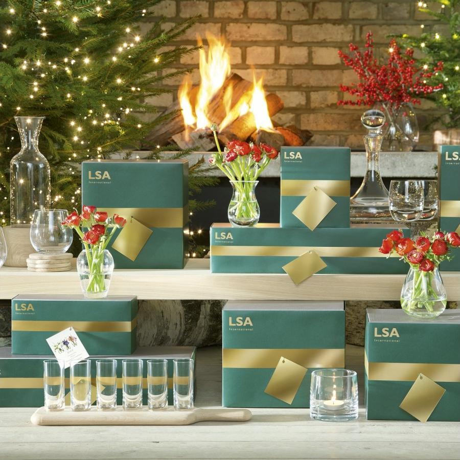 LSA International - Clear Vodka Set & Oak Paddle - LG1049-03-301