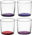 LSA International - Coro, Pack of 4 Tumbler Glasses Assorted Berry Colours - LG060-09-590