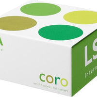 LSA International - Coro, Pack of 4 Tumbler Glasses Assorted Leaf Colours - LG060-09-627