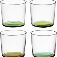 LSA International - Coro, Pack of 4 Tumbler Glasses Assorted Leaf Colours - LG060-09-627