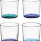 LSA International - Coro Set of 4 Tumbler Glasses Assorted Lagoon Colours - LG060-09-714