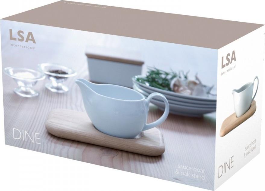 LSA International - Dine Sauce Boat With Oak Stand - LP212-00-997