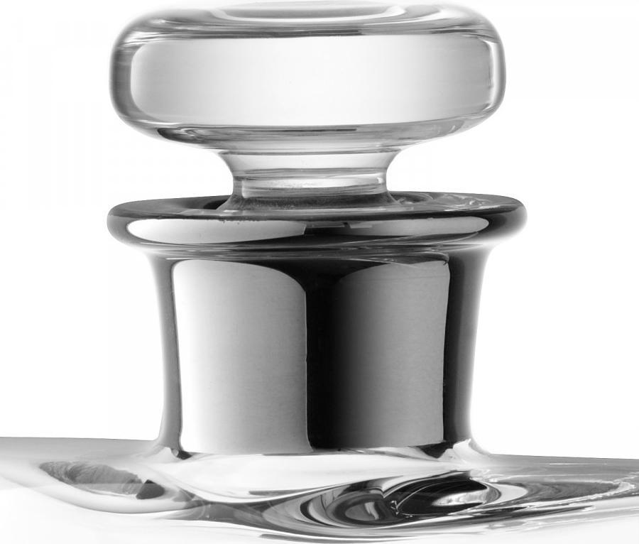 LSA International - Flask 11.8 oz Decanter With Clear/Platinum Neck (350 ml) - LG459-13-381