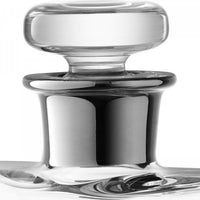 LSA International - Flask 11.8 oz Decanter With Clear/Platinum Neck (350 ml) - LG459-13-381