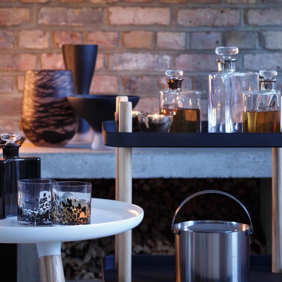 LSA International - Flask 11.8 oz Decanter With Clear/Platinum Neck (350 ml) - LG459-13-381